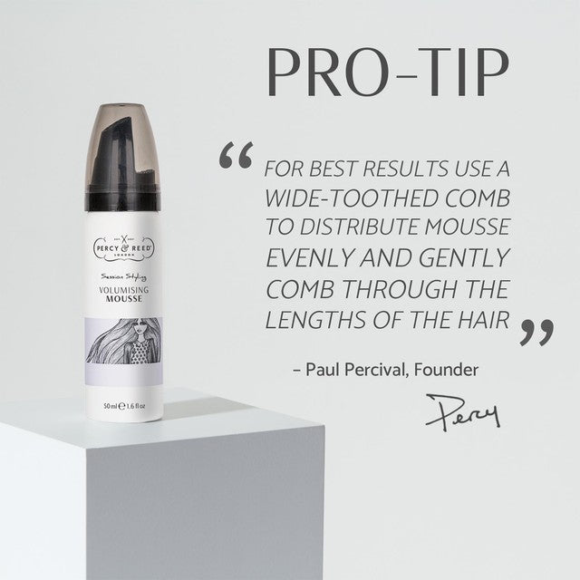 Percy & Reed hair mousse 50ml, imported from the UK