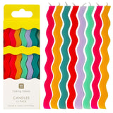 M&S Talking Tables Wavy Rainbow Birthday Candles 12cm- Buy online at McGrocer