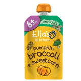 M&S Ella's Kitchen Pumpkin, Broccoli & Sweetcorn Baby Food Pouch 4+ Months 120g- Buy online at McGrocer