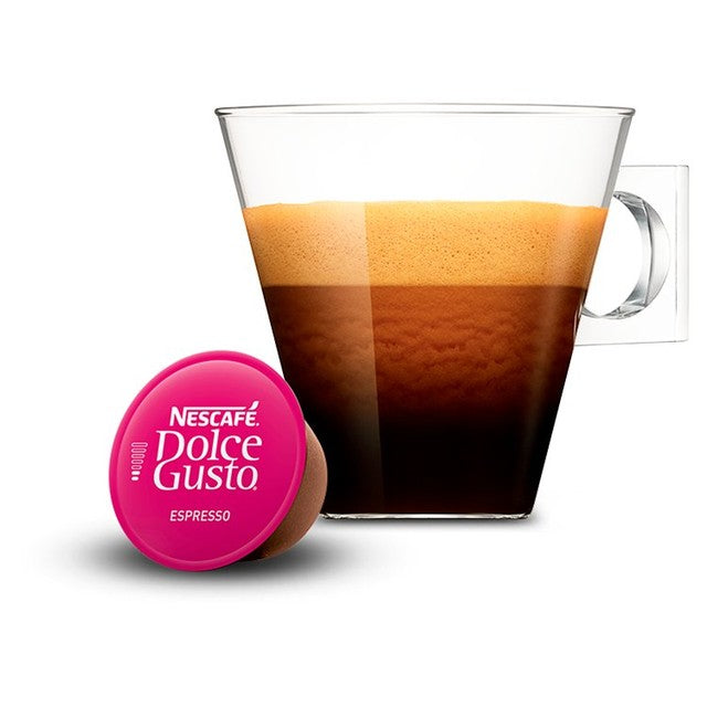 Dolce Gusto espresso pods pack of 16, imported from the UK