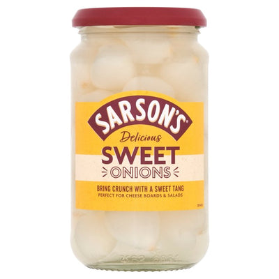 M&S Sarson's Sweet & Mild Silverskin Pickled Onions 460g- Buy online at McGrocer