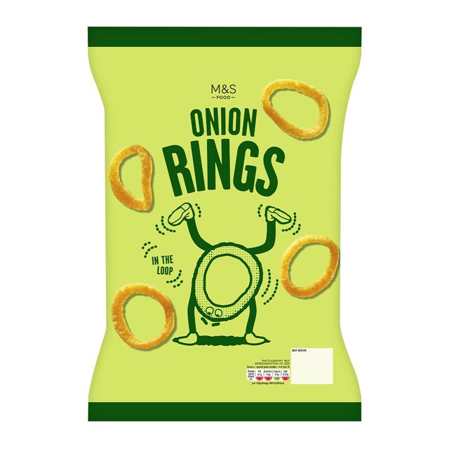 M&S onion rings 65g, imported from the UK