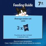 Felix Senior cat food fish jelly pouches 12x85g - British product