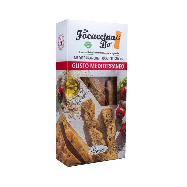 La Focaccina Bo Mediterranean Focaccina 100g, UK version