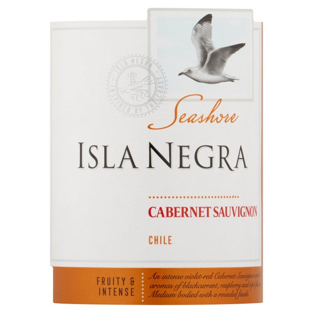 Isla Negra Cabernet Sauvignon Red Wine 75cl Bottle, UK version