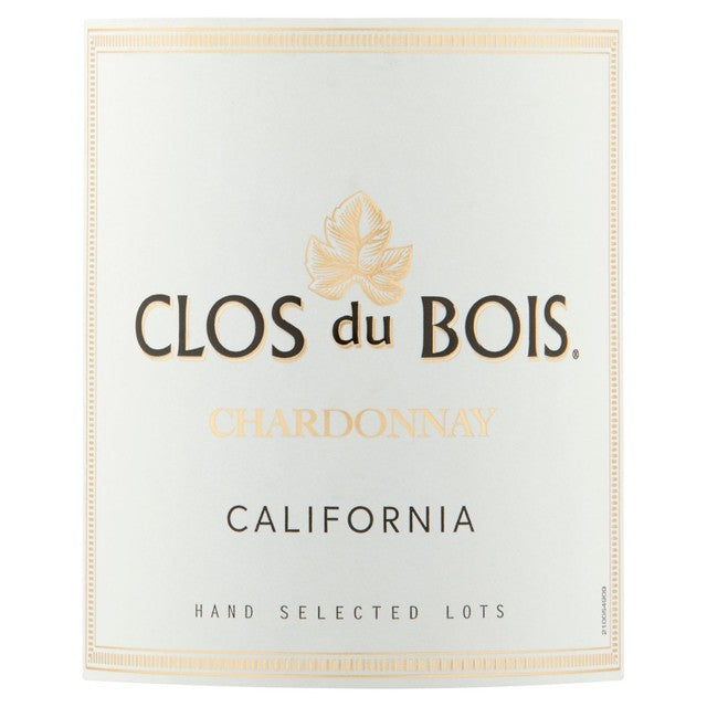 Clos Du Bois White Wine Chardonnay 75cl - British product