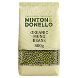 Minton & Donello Organic Mung Beans 500g, imported from the UK