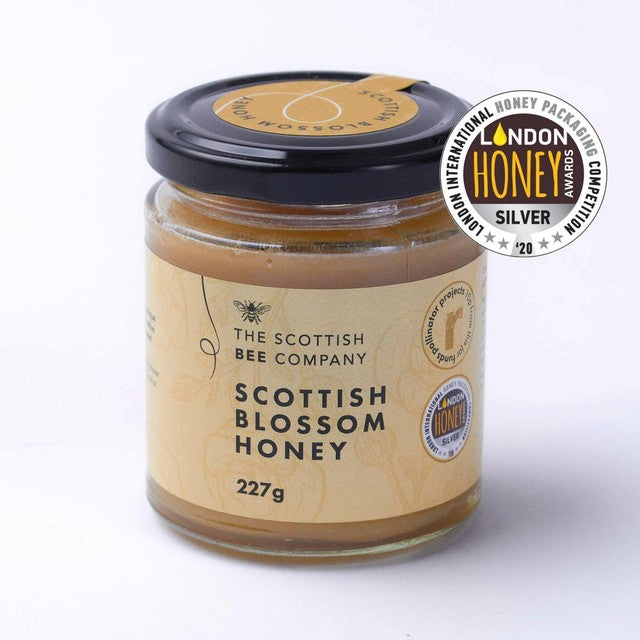 Scottish Bee Company blossom honey 227g (British brand)