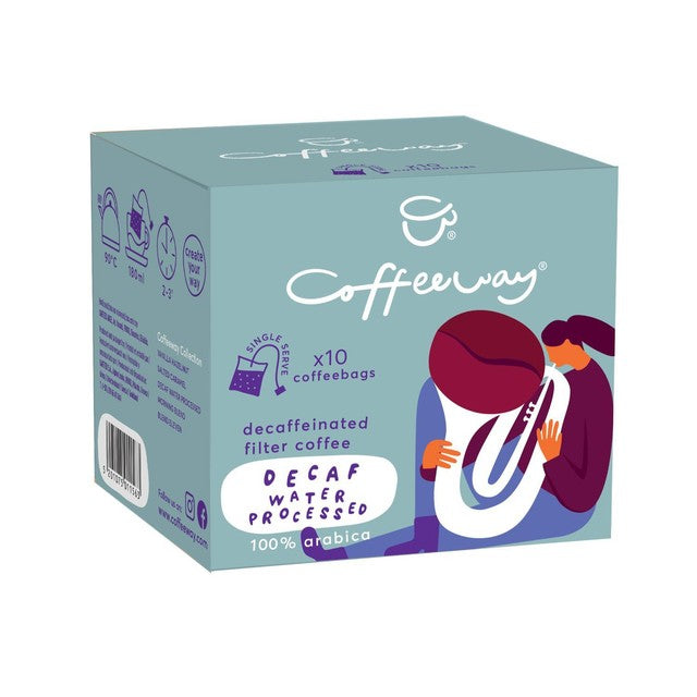 Coffeeway decaf water processed coffee bags - British product