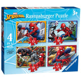 M&S Ravensburger Marvel Spider-Man 4-in-Box Jigsaw Puzzles Set (12, 16, 20, 24-Piece)- Buy online at McGrocer