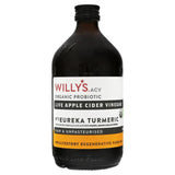Willys Organic Live Apple Cider Vinegar Honey Turmeric 500ml