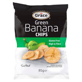 Grace Green Banana Chips crisp snack 85g, UK version
