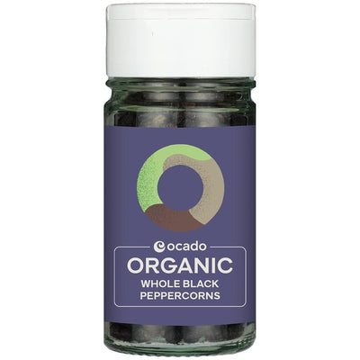 M&S Ocado Organic Whole Black Peppercorns 40g- Buy online at McGrocer