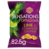 M&S Walkers Sensations Lime & Coriander Chutney Poppadoms 82.5g- Buy online at McGrocer