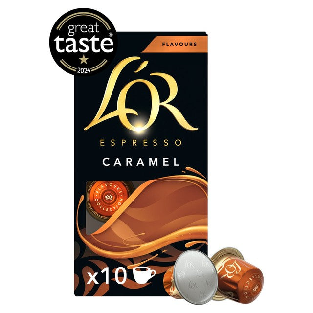 L'OR caramel coffee pods 10 pack, UK version