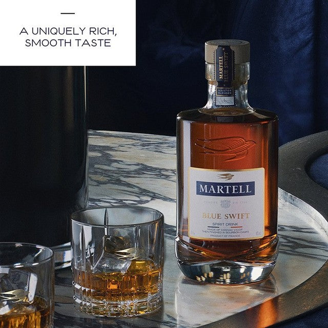 Martell Blue Swift VSOP cognac 70cl, imported from the UK