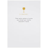 M&S Clinkbait Extra Glass birthday card 15x10.5cm, imported from the UK