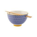 M&S Typhoon Noodle Bowl with Chopsticks 16cm Ceramic Bowl Set- Buy online at McGrocer