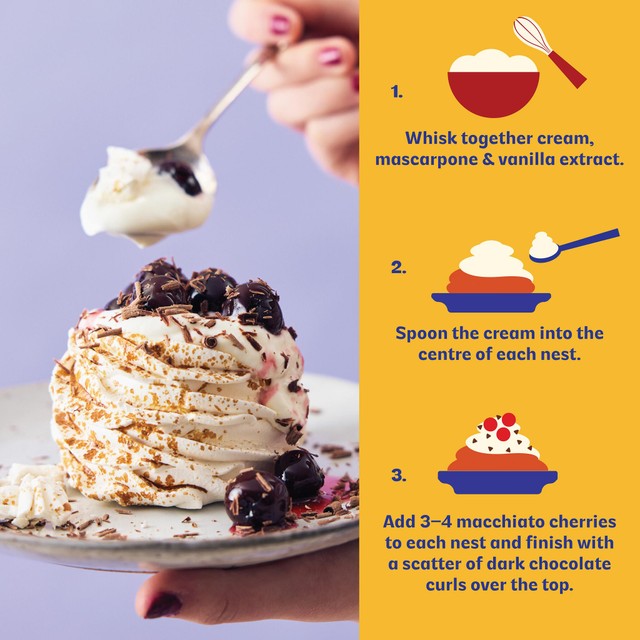 The Glorious Mess caramel meringue nests 4 x 30g (British brand)