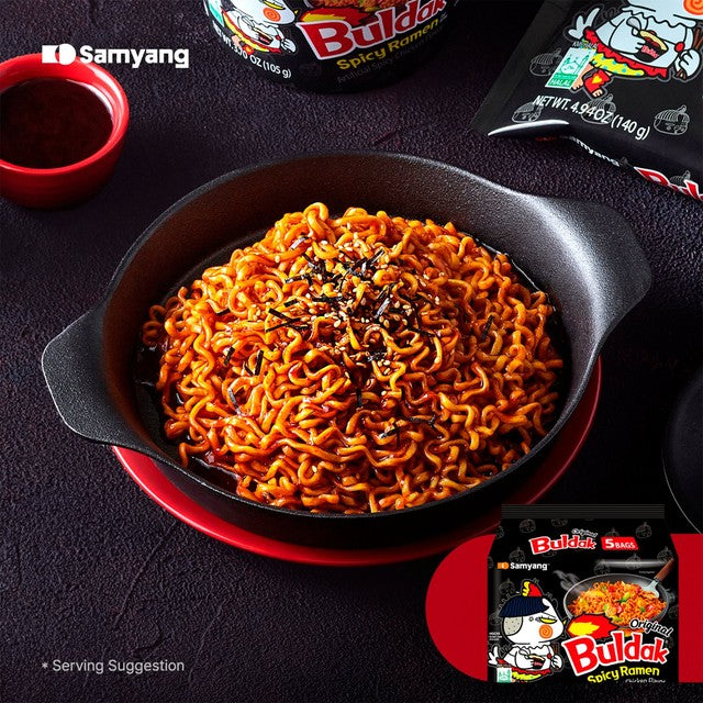 Buldak hot chicken ramen instant noodles multipack, imported from the UK