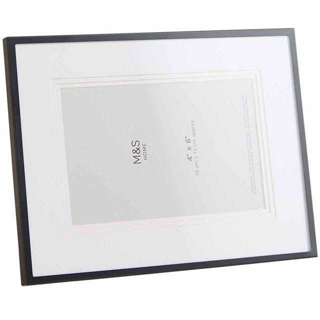 M&S layered mount photo frame black 4x6 inch, UK version