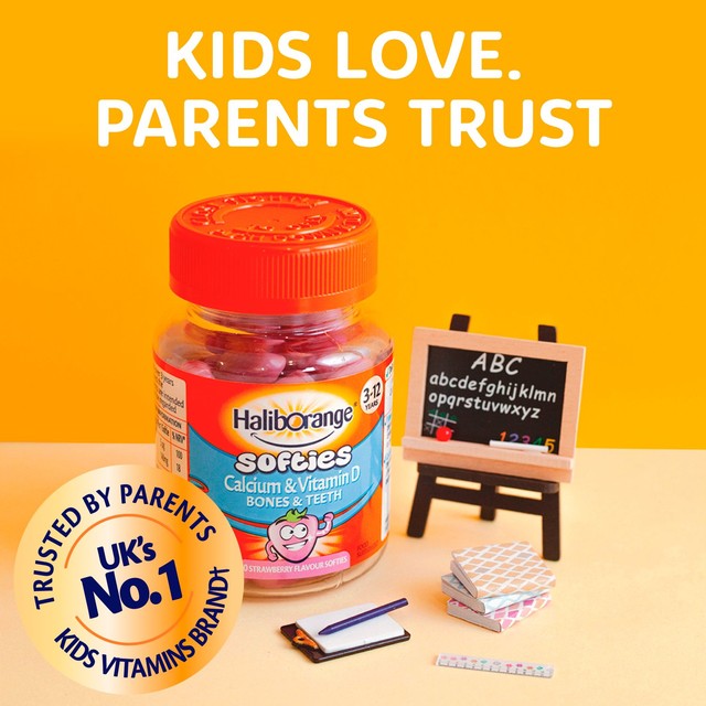 Haliborange kids vitamin gummies strawberry flavour 30 per pack, UK version