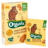 Organix Gruffalo cocoa and vanilla toddler biscuits 5 x 20g multipack, imported from the UK