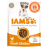 IAMS adult dog food small medium breed with chicken 800g, UK version