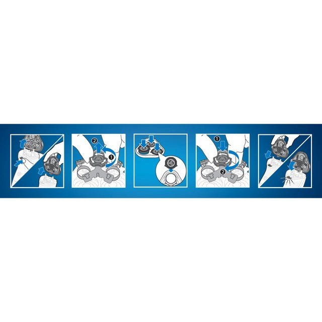 Philips Series 3000 replacement shaver heads 3-pack, imported from the UK