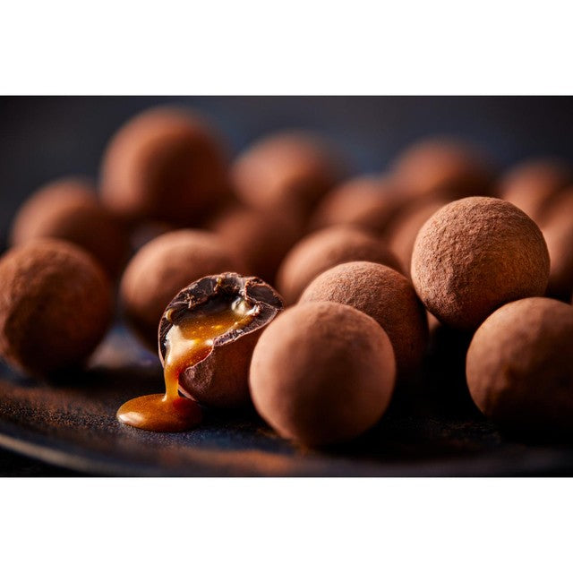 M&S lightly salted caramels dark chocolate 120g, imported from the UK