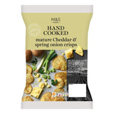M&S Cheddar & Spring Onion Crisps 150g, imported from the UK