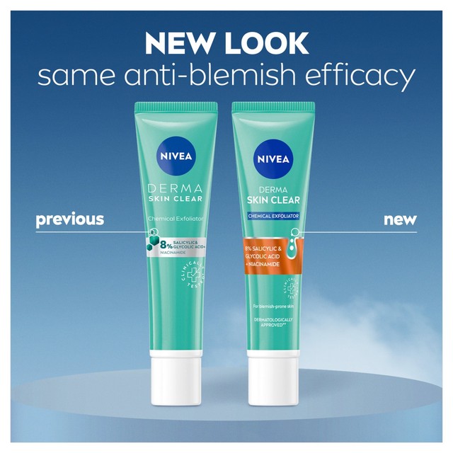 Nivea chemical exfoliator for blemish-prone skin 40ml, imported from the UK