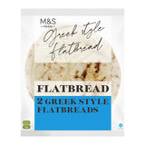 M&S M&S Greek Style Flatbreads 2 x 90g- Buy online at McGrocer