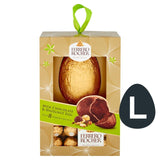 M&S Ferrero Rocher Large Milk Chocolate and Hazelnut Egg with 8 Ferrero Rocher Chocolates- Buy online at McGrocer