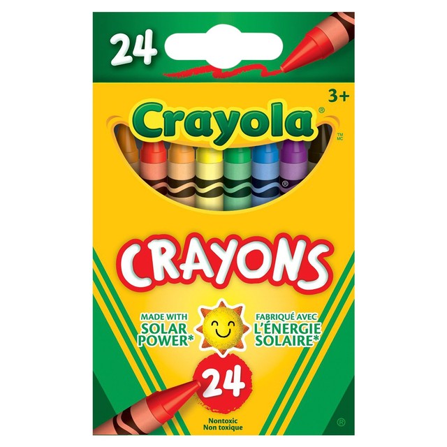 Crayola Classic Colours wax crayons 24 pack - British product