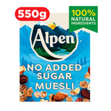 M&S Alpen Muesli No Added Sugar Breakfast Cereal 550g- Buy online at McGrocer