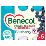 Benecol kolesterolsenkende yoghurtdrikk med blåbær 6 x 67.5 g