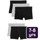 M&S Boys Cotton Stretch Trunks Grey Mix 7-8 Years