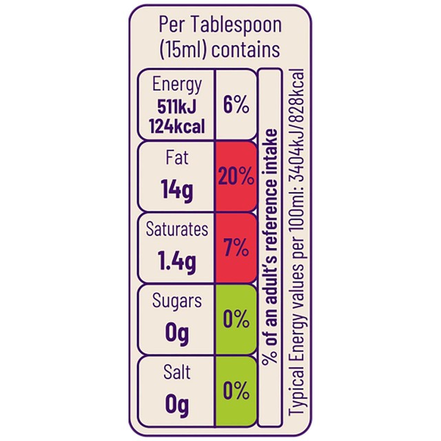 Ocado grapeseed oil 500ml, imported from the UK