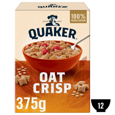 M&S Quaker Original Oat Crisp Breakfast Cereal 375g- Buy online at McGrocer
