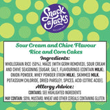 Snack a Jacks sour cream and chive rice cakes 117g (British brand)