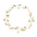 Wooden Star Wire Lights