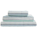 M&S M&S Pure Cotton Spotty Striped Towel Bath Sheet Blue- Buy online at McGrocer