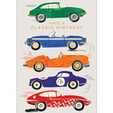 Abacus classic cars birthday card blank inside 126 x 179mm, UK version