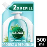 M&S Radox Protect & Replenish Thyme and Tea Tree Oil Antibacterial Liquid Hand Wash 500ml- Buy online at McGrocer