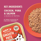 Lily's Kitchen cat food pate chicken and salmon, imported from the UK