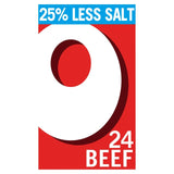 Oxo reduced salt beef stock cubes 142g, imported from the UK