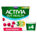 Activia Bringebær Fettfri Yoghurt Uten Tilsatt Sukker Multipakning 4 x 115 g