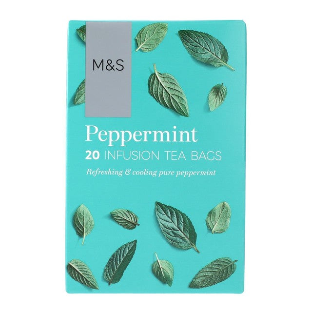 M&S peppermint teabags 20 teabags, imported from the UK