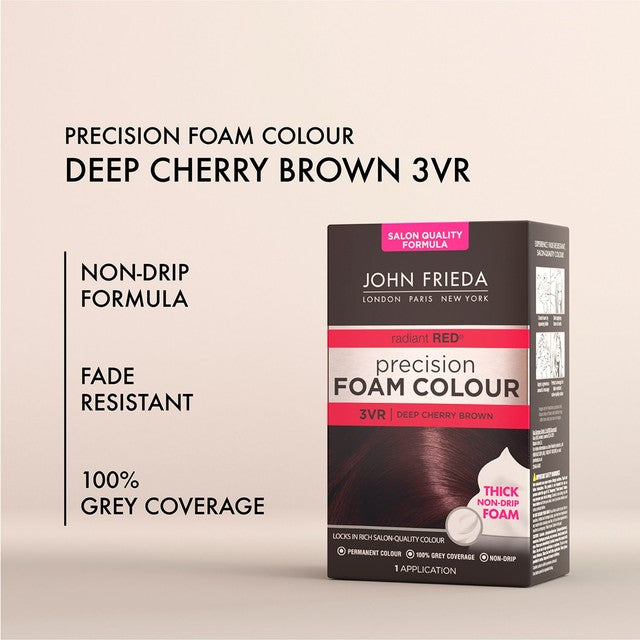John Frieda hair dye Deep Cherry Brown 3VR, UK version